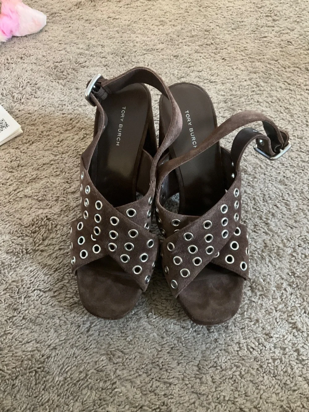 Tory Burch Women's Cross Band Suede Sandals